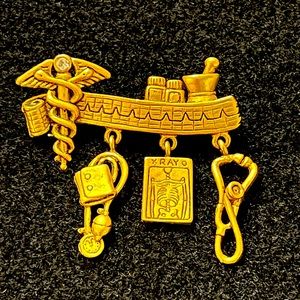 Vintage Danecraft Nurse Brooch